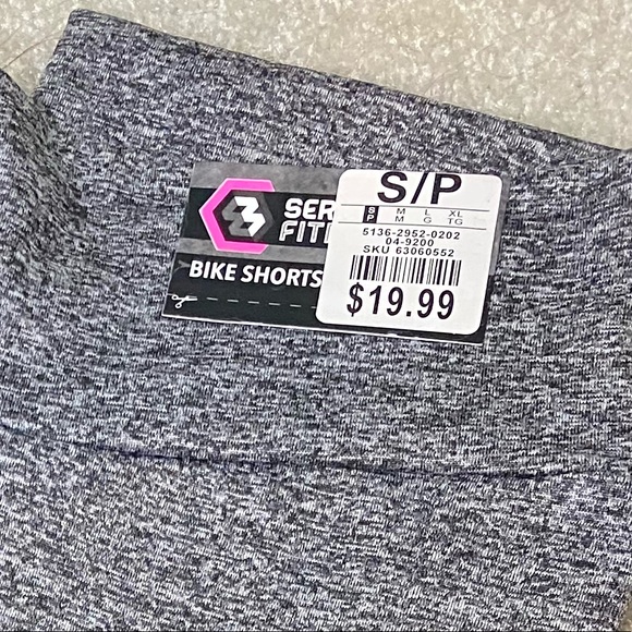 2 pairs of biker shorts. Grey & black - Picture 3 of 3